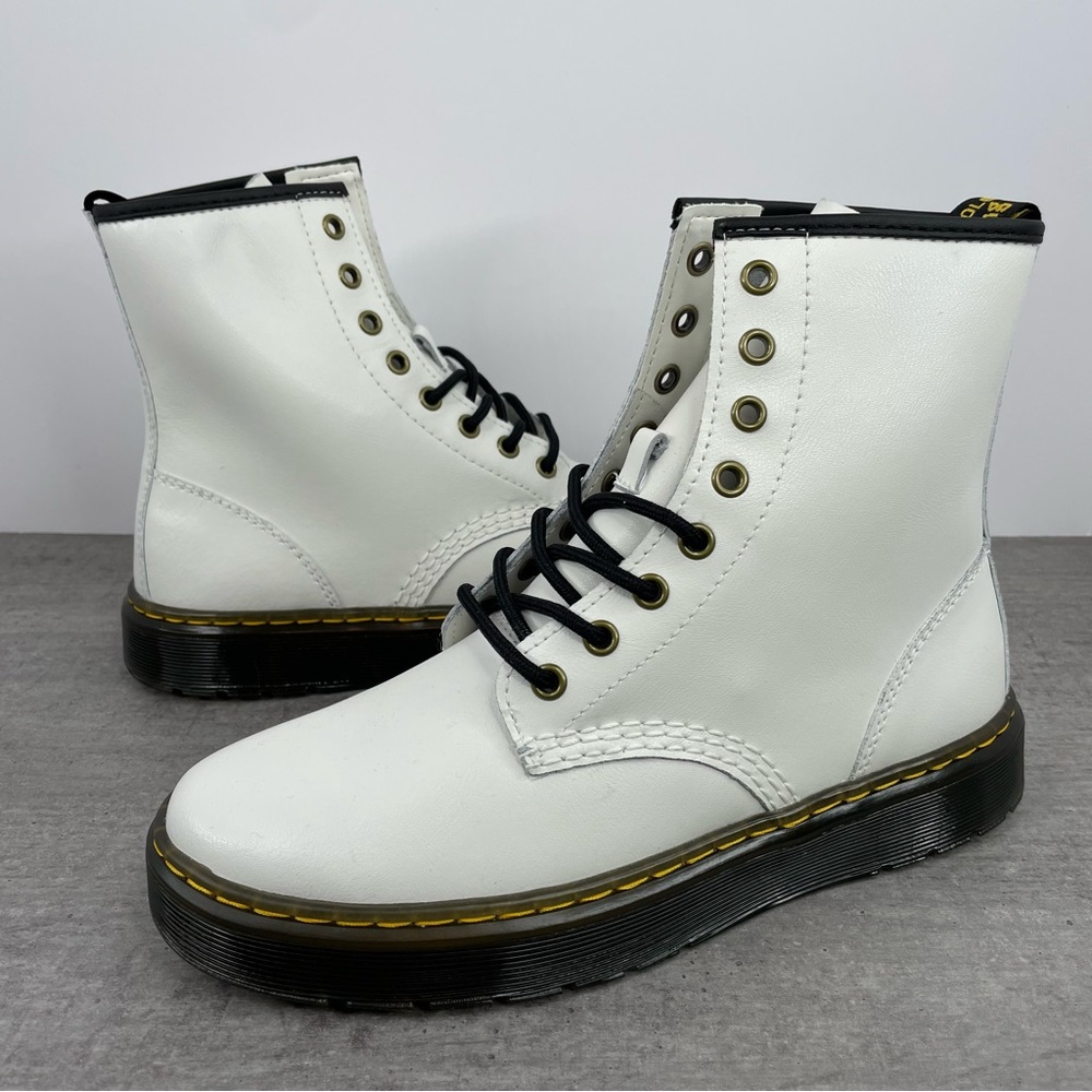 Dr. Doc Martens Zavala Combat Leather Boots - Picture 3 of 13